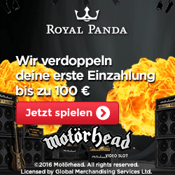 Play Motörhead online slot at Royal Panda